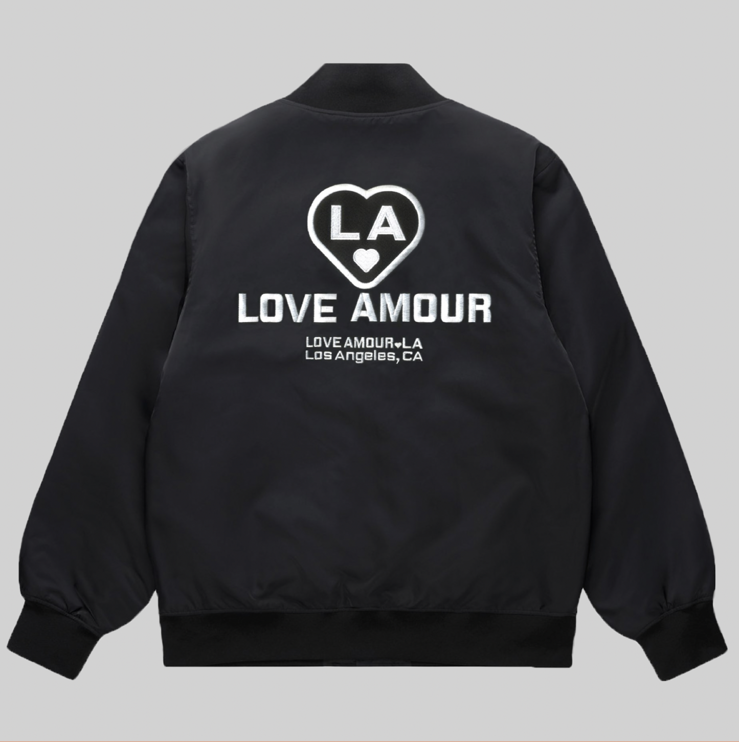 LA 🤍 LOVE AMOUR _College Bomber Jacket