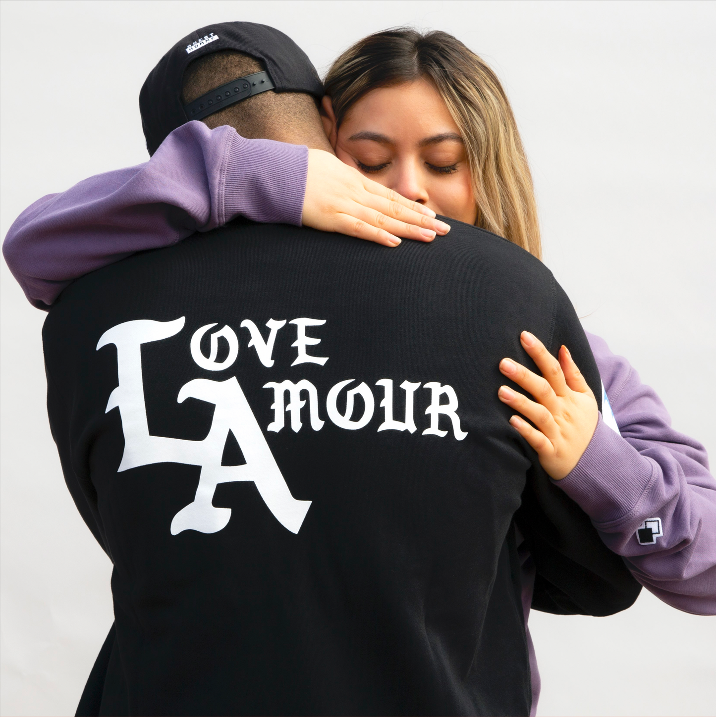 LA • LOVE AMOUR_Black French Terry Crew