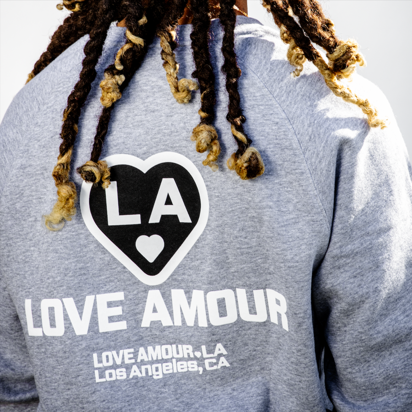 LA 🖤 LOVE AMOUR_ Athletic Heather Supply Crew