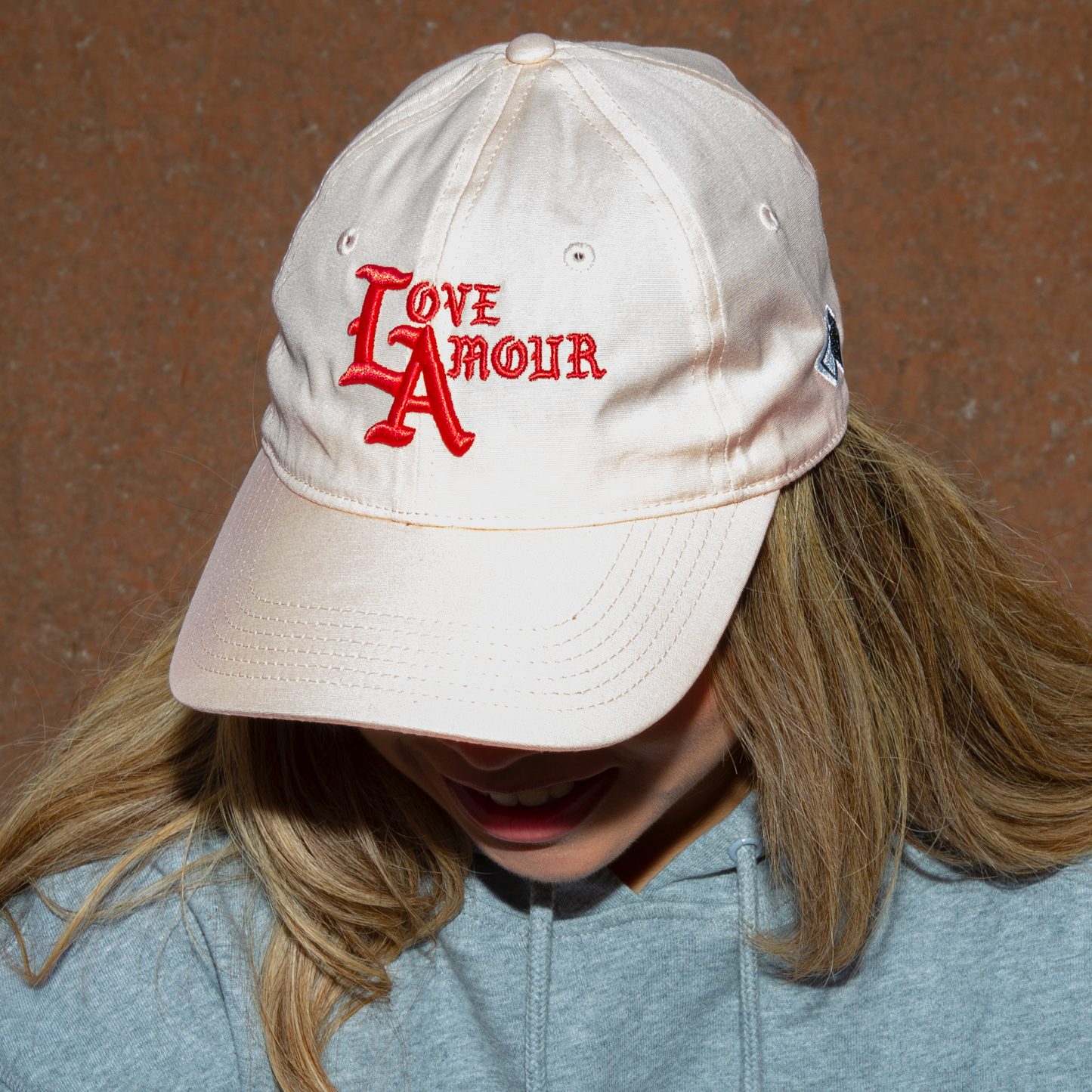 LOVE AMOUR _Pink Strapback Cap