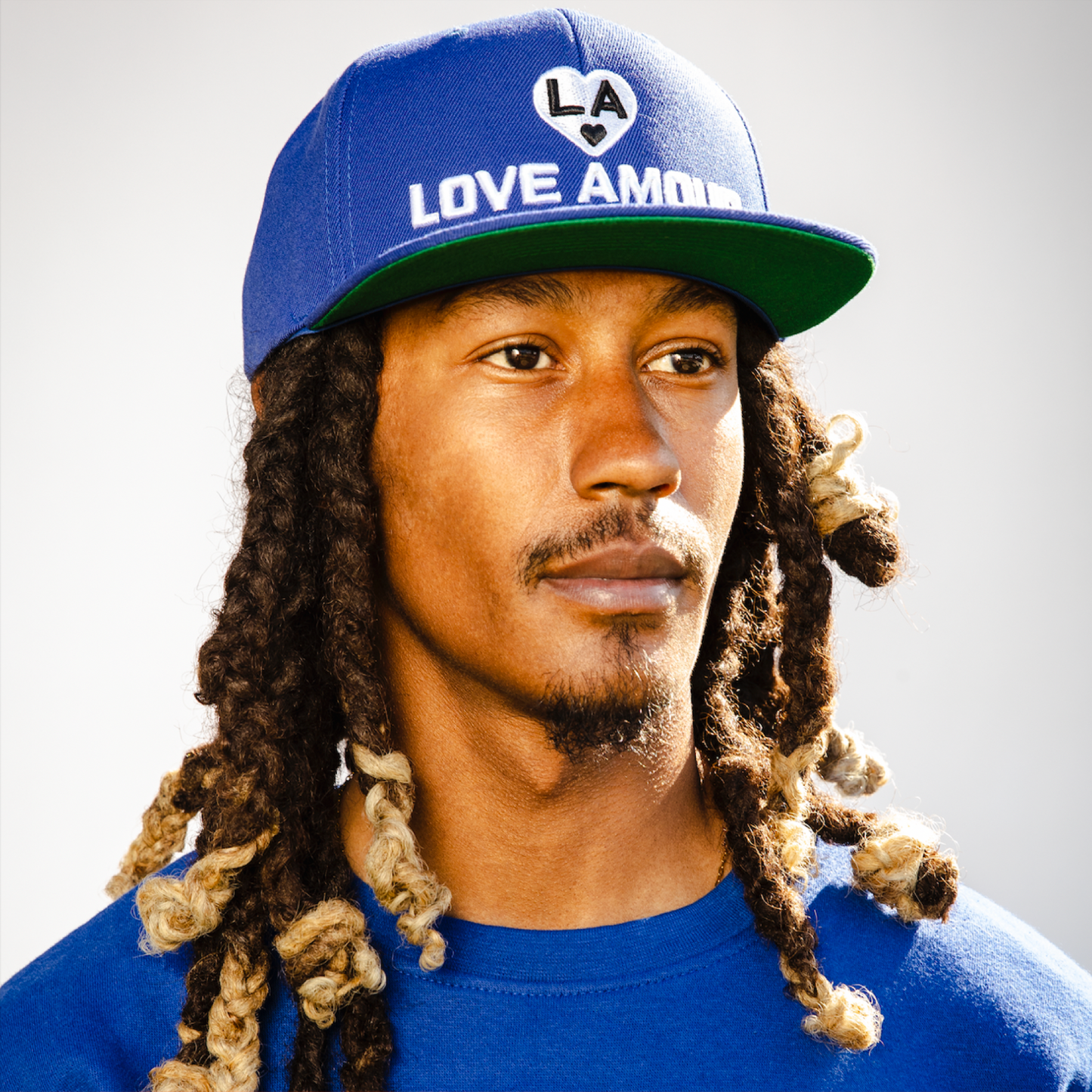 L A đ¤ LOVE AMOUR _Royal Blue Snapback Cap