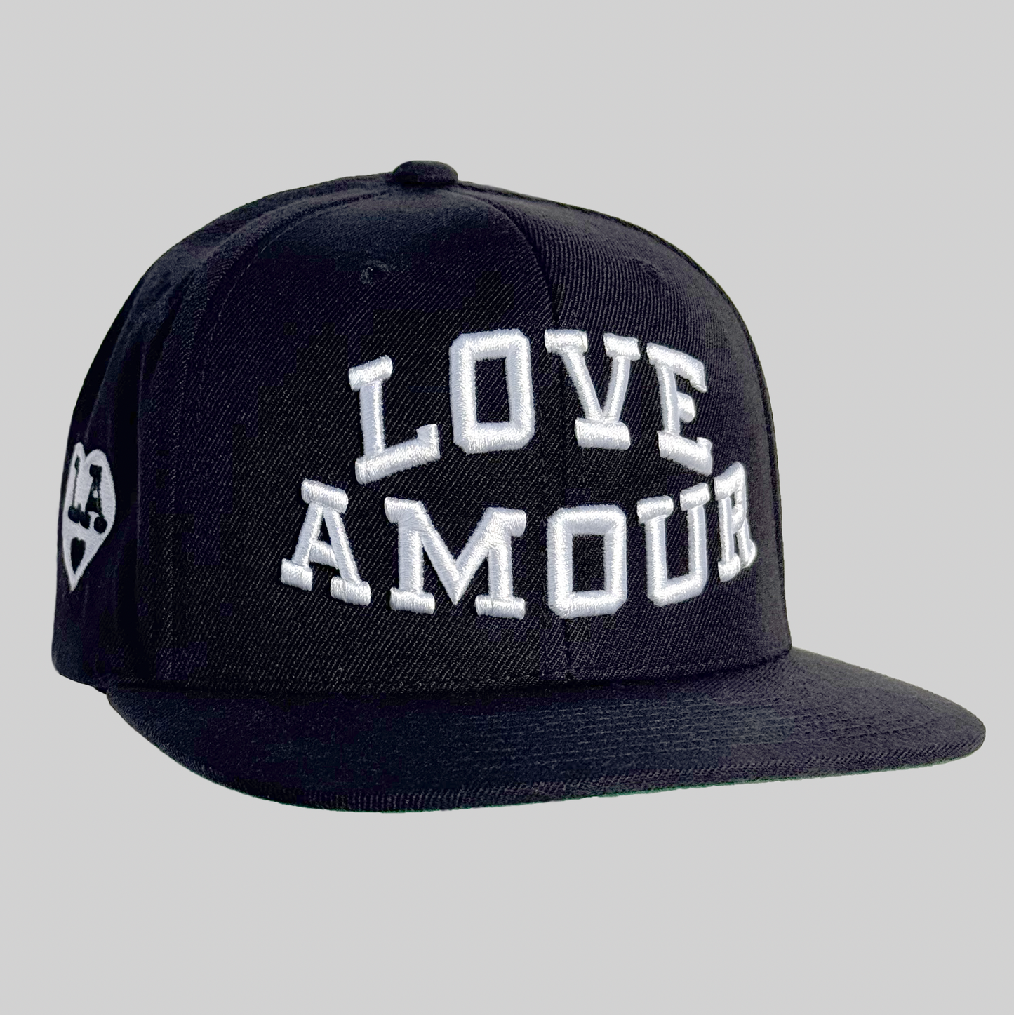 LOVE AMOUR University _Black Snapback Cap
