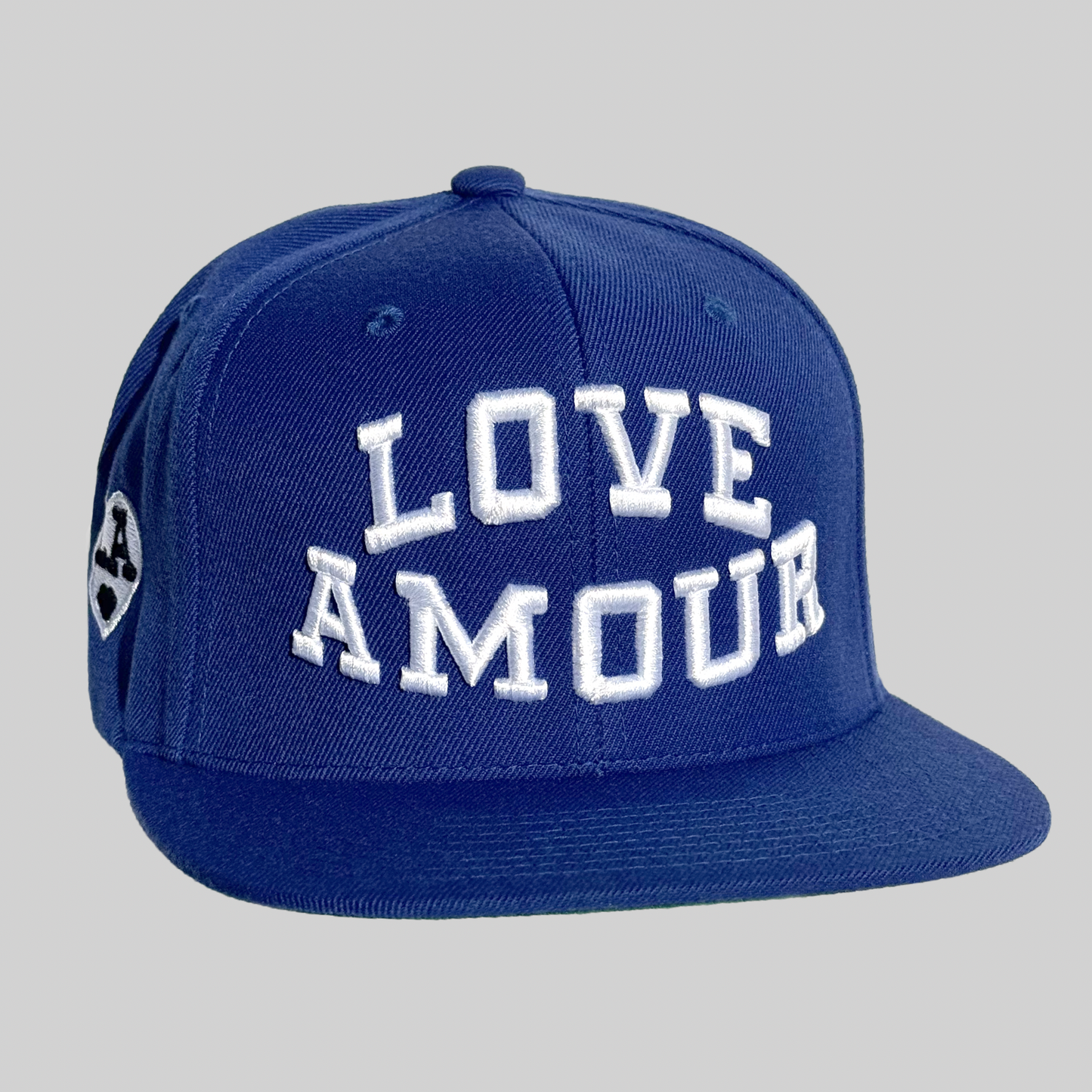 LOVE AMOUR University _Royal Blue Snapback Cap