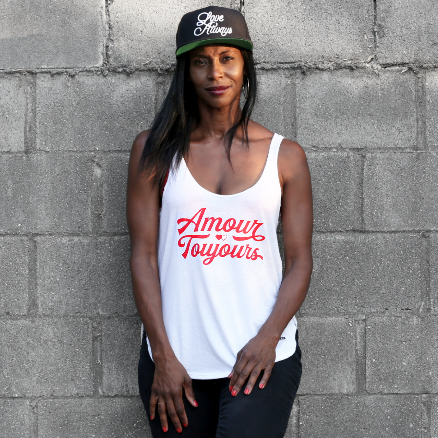 AMOUR TOUJOURS _Flowy Side Slit Tank
