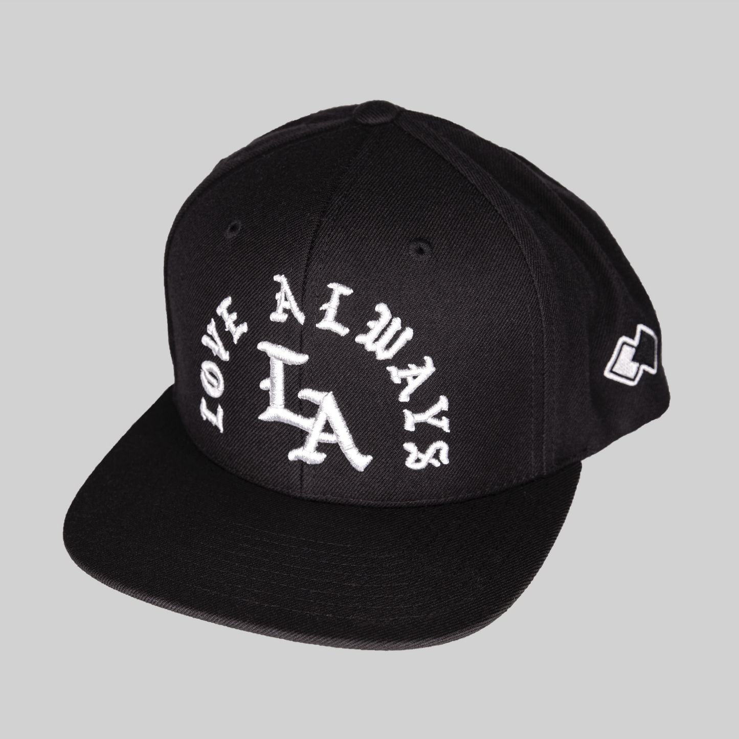 L A • ARC ANGEL_Black Snapback Cap