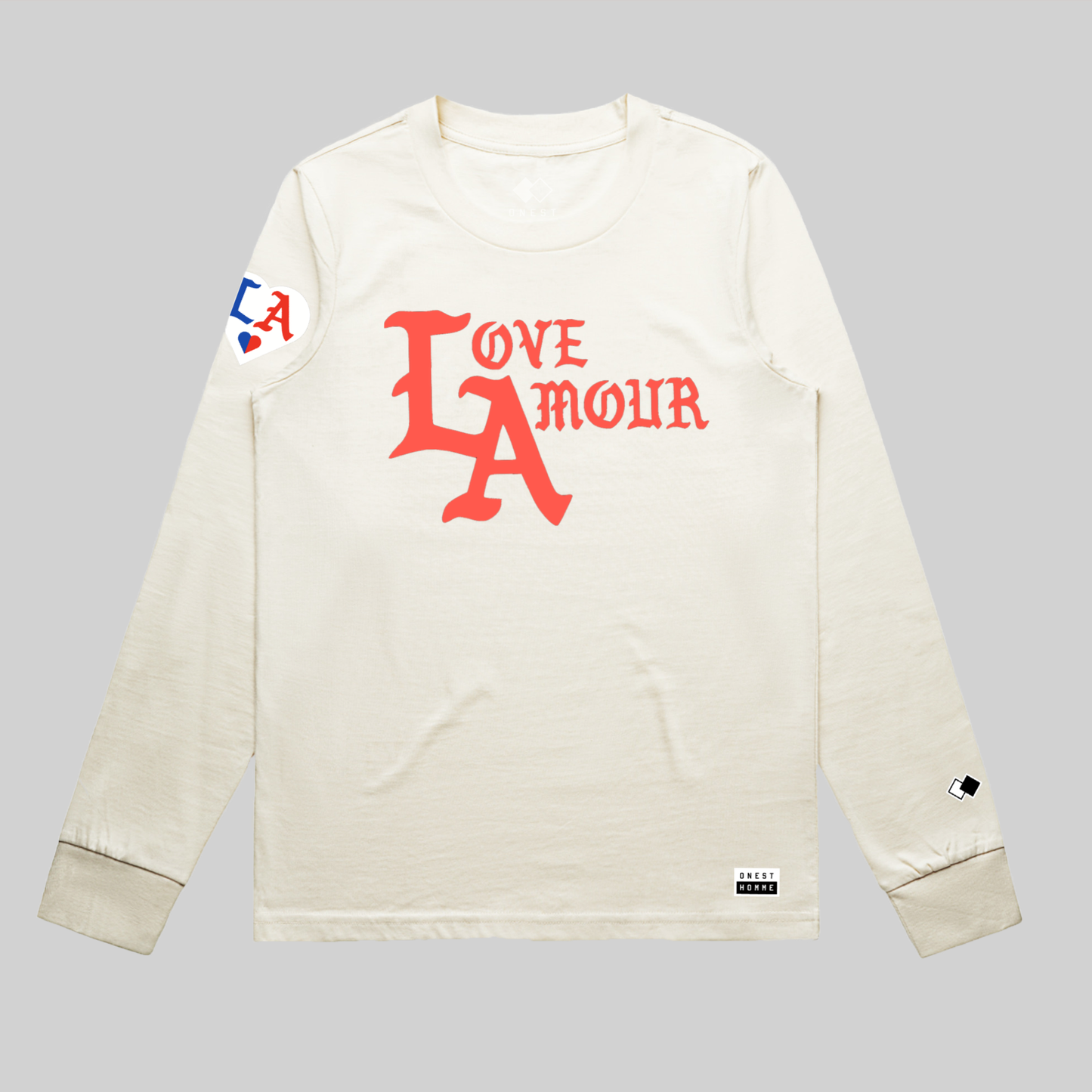 LOVE AMOUR • LA_Ecru Long Sleeve Tee