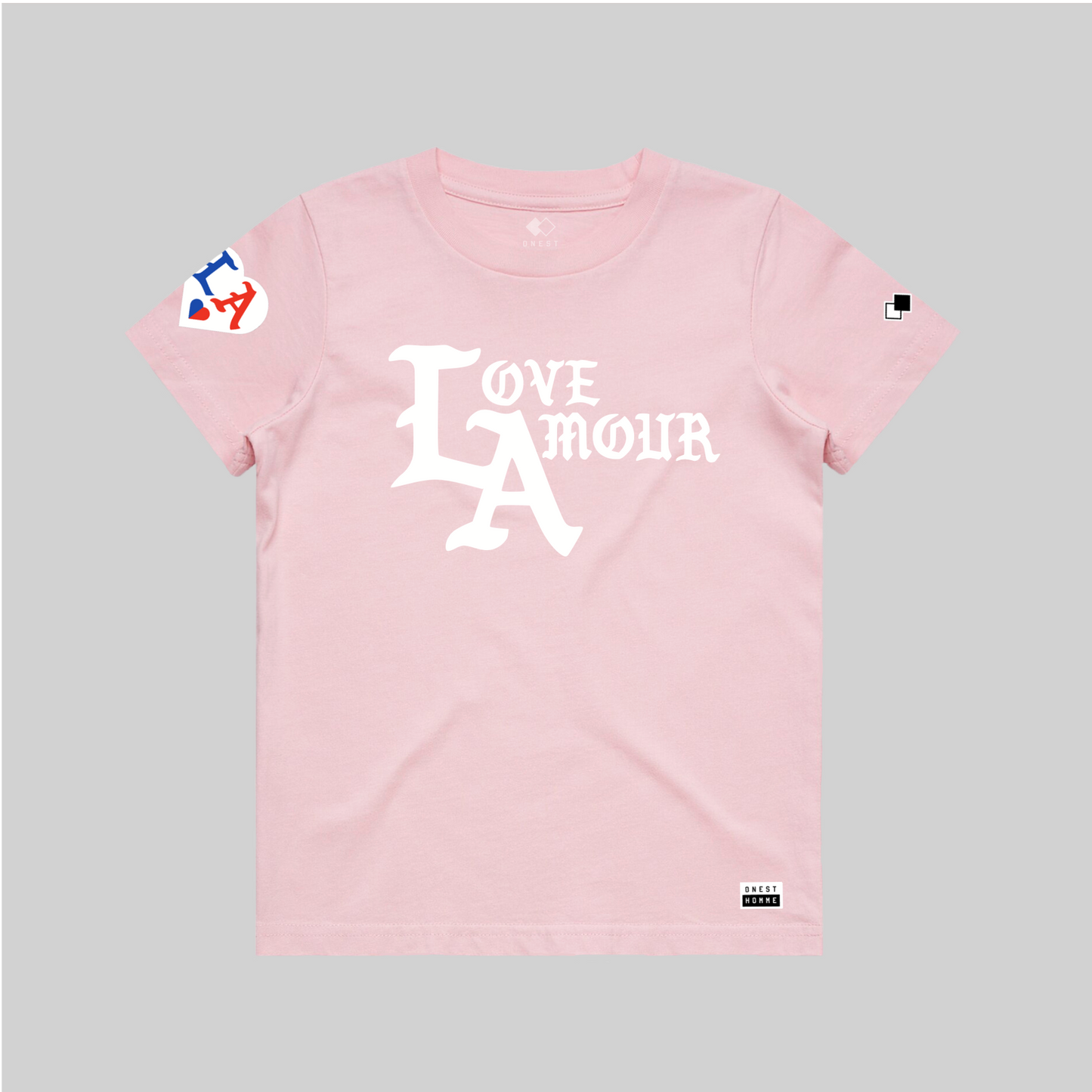 LA • LOVE AMOUR_ Children Pink Tee