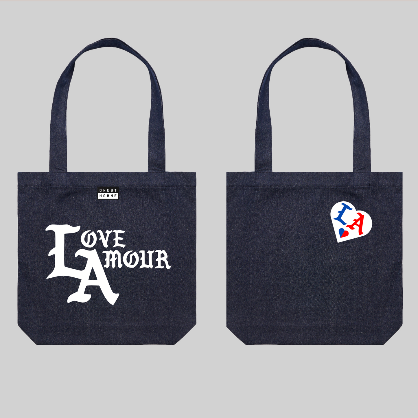 LOVE AMOUR_Denim Carrie Tote