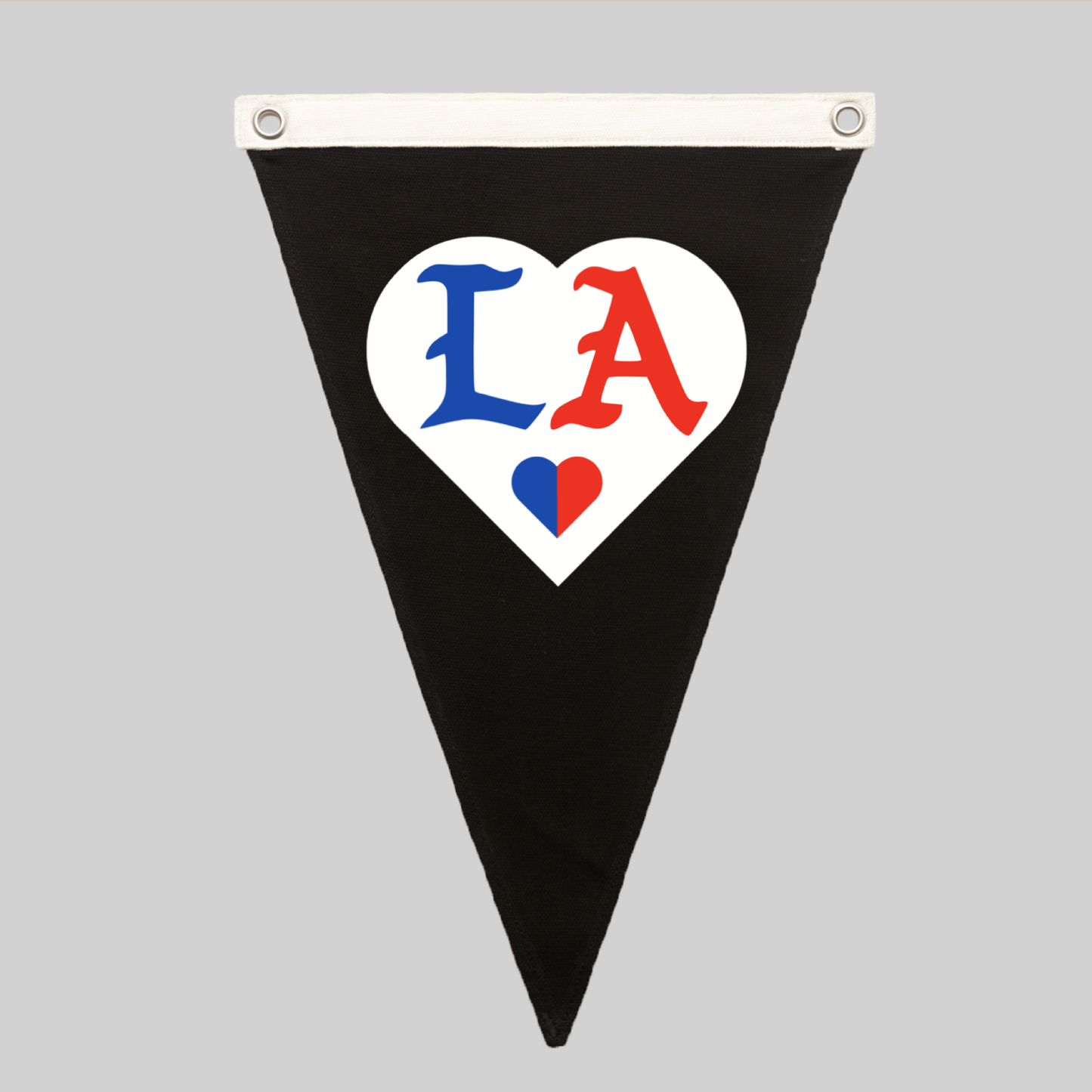 LOVE AMOUR _Black Pennant Flag