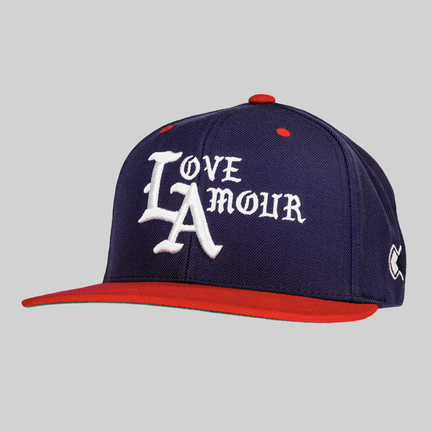 LOVE AMOUR • LA_Blue Red Snapback Cap