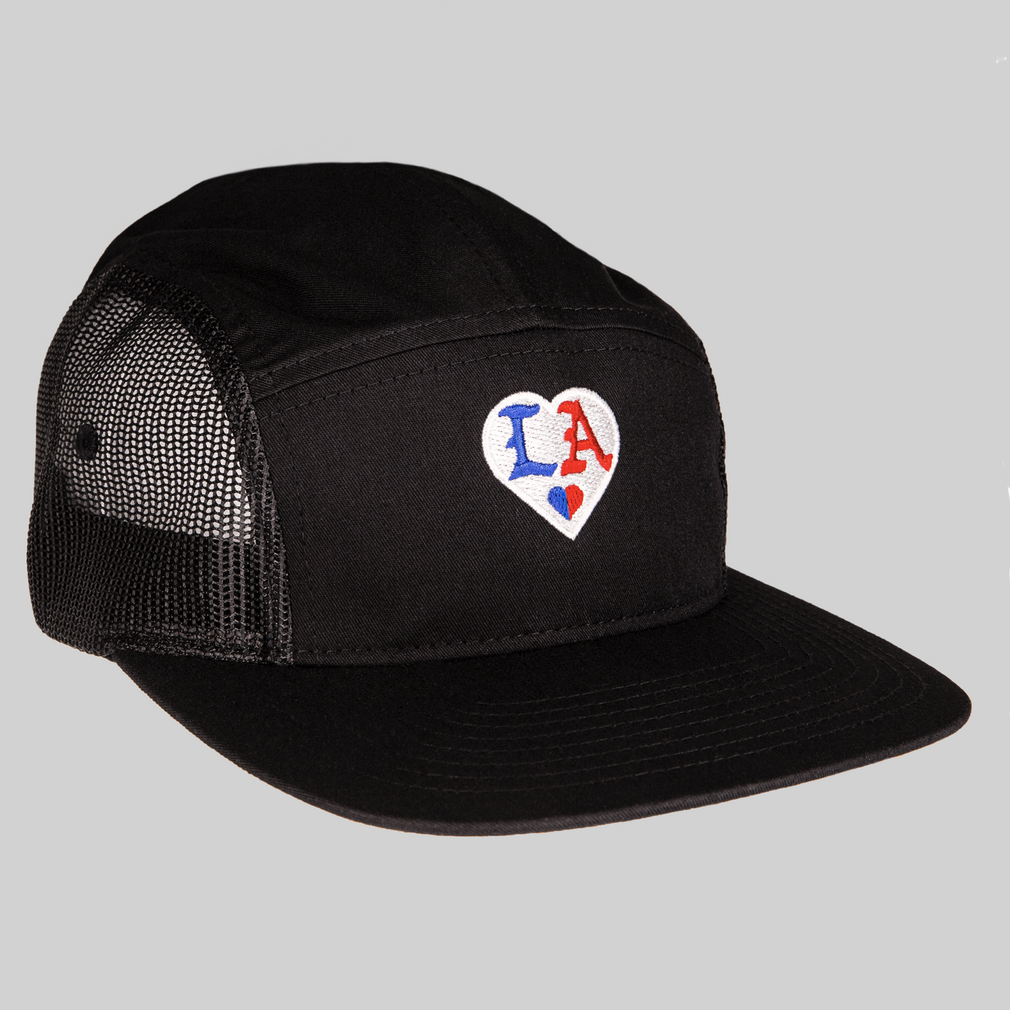 L A 🤍 HEART_ Cotton Twill/Mesh Trucker Hat
