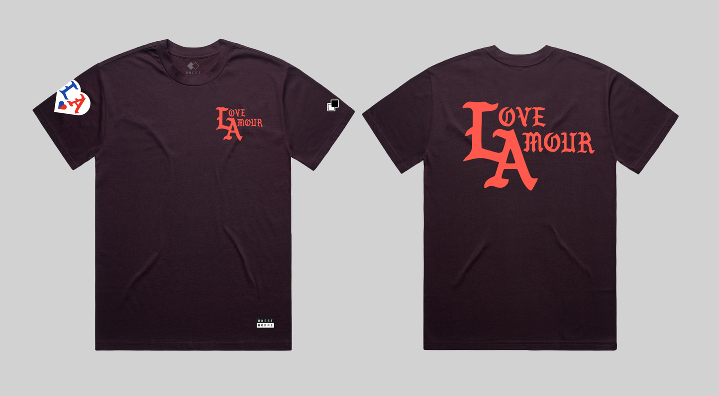 LOVE AMOUR • LA_Plum Tee