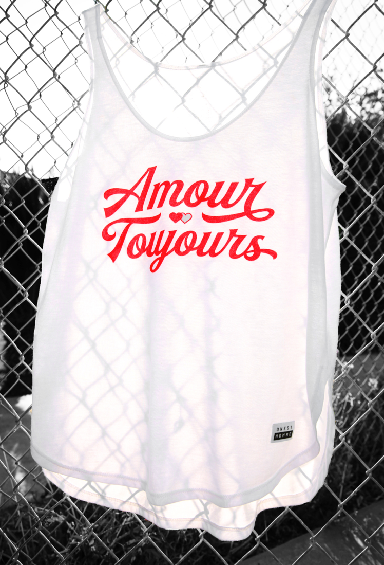 AMOUR TOUJOURS _Flowy Side Slit Tank