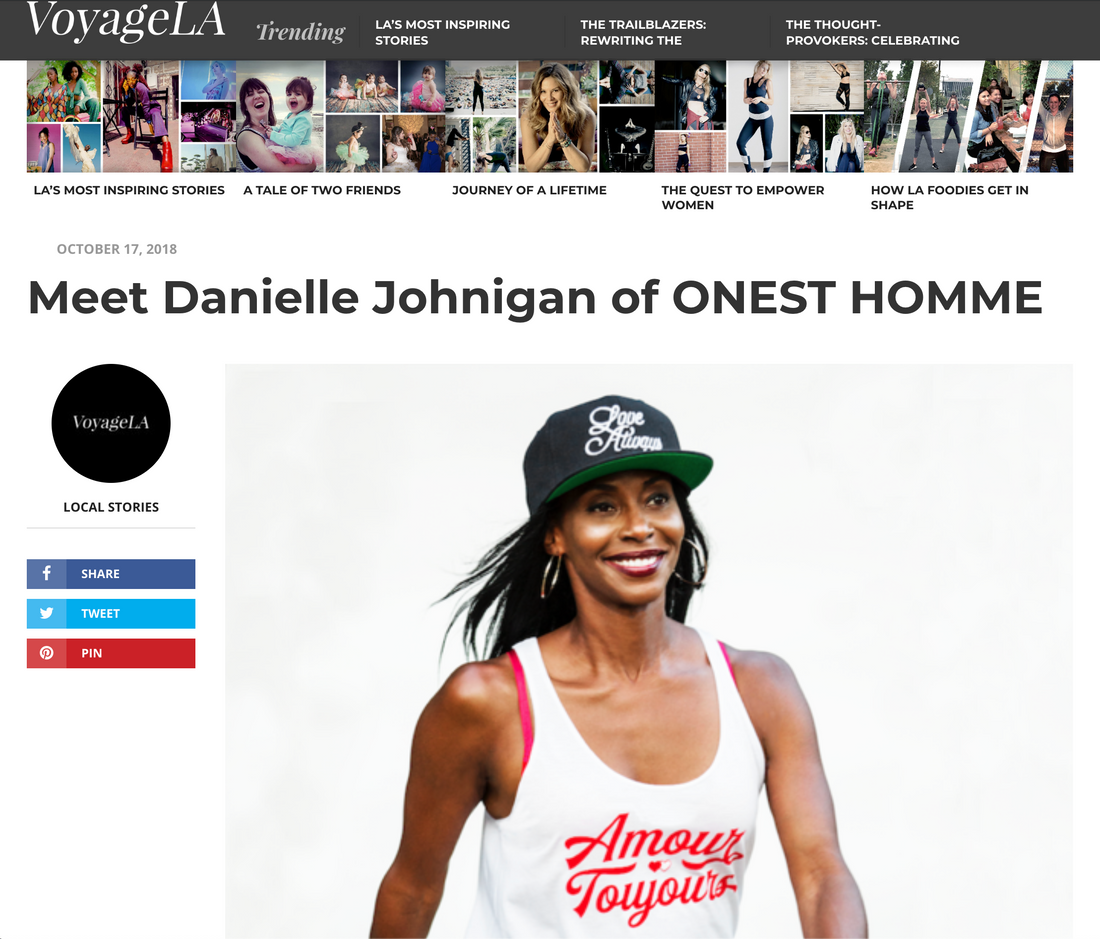 ONEST HOMME featuring in Voyage LA