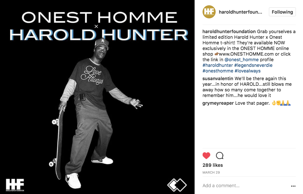 Support HAROLD HUNTER FOUNDATION