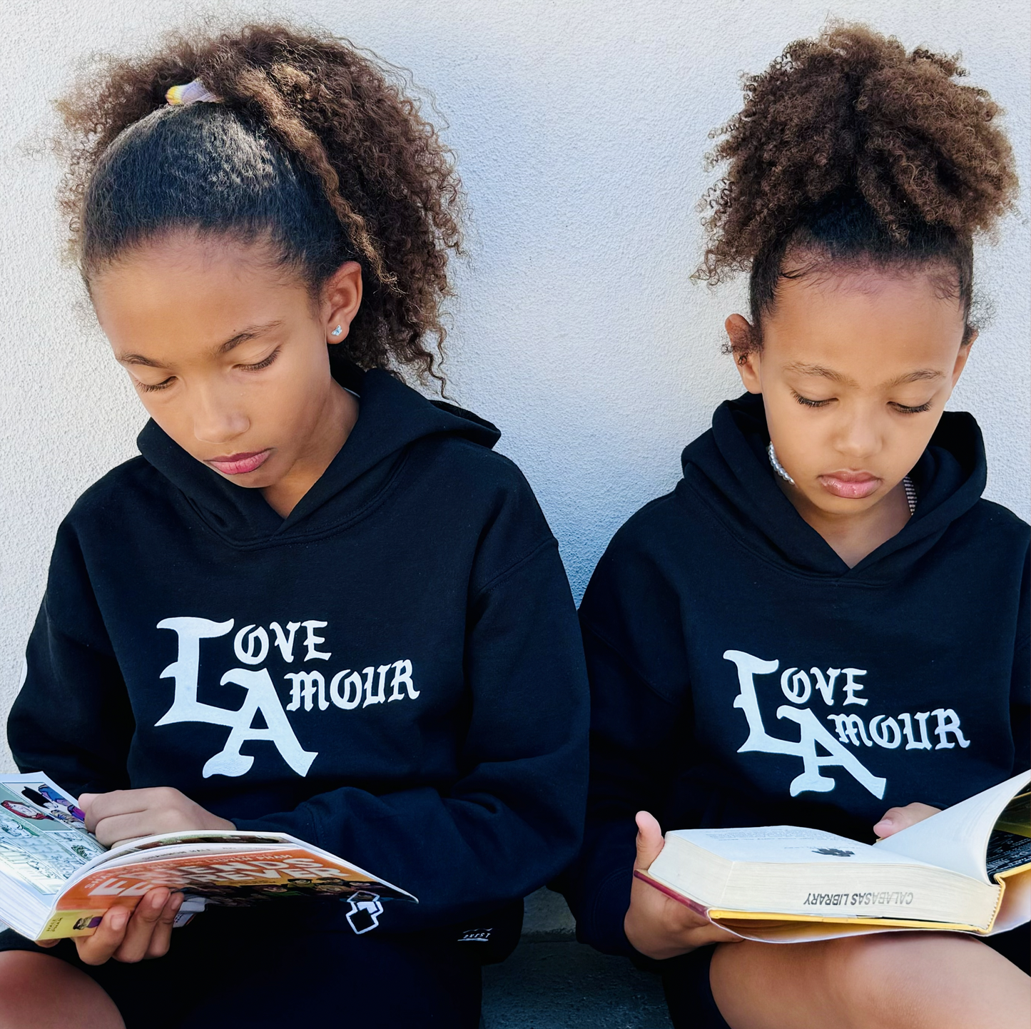 LA • LOVE AMOUR _ Children Black Hoodie