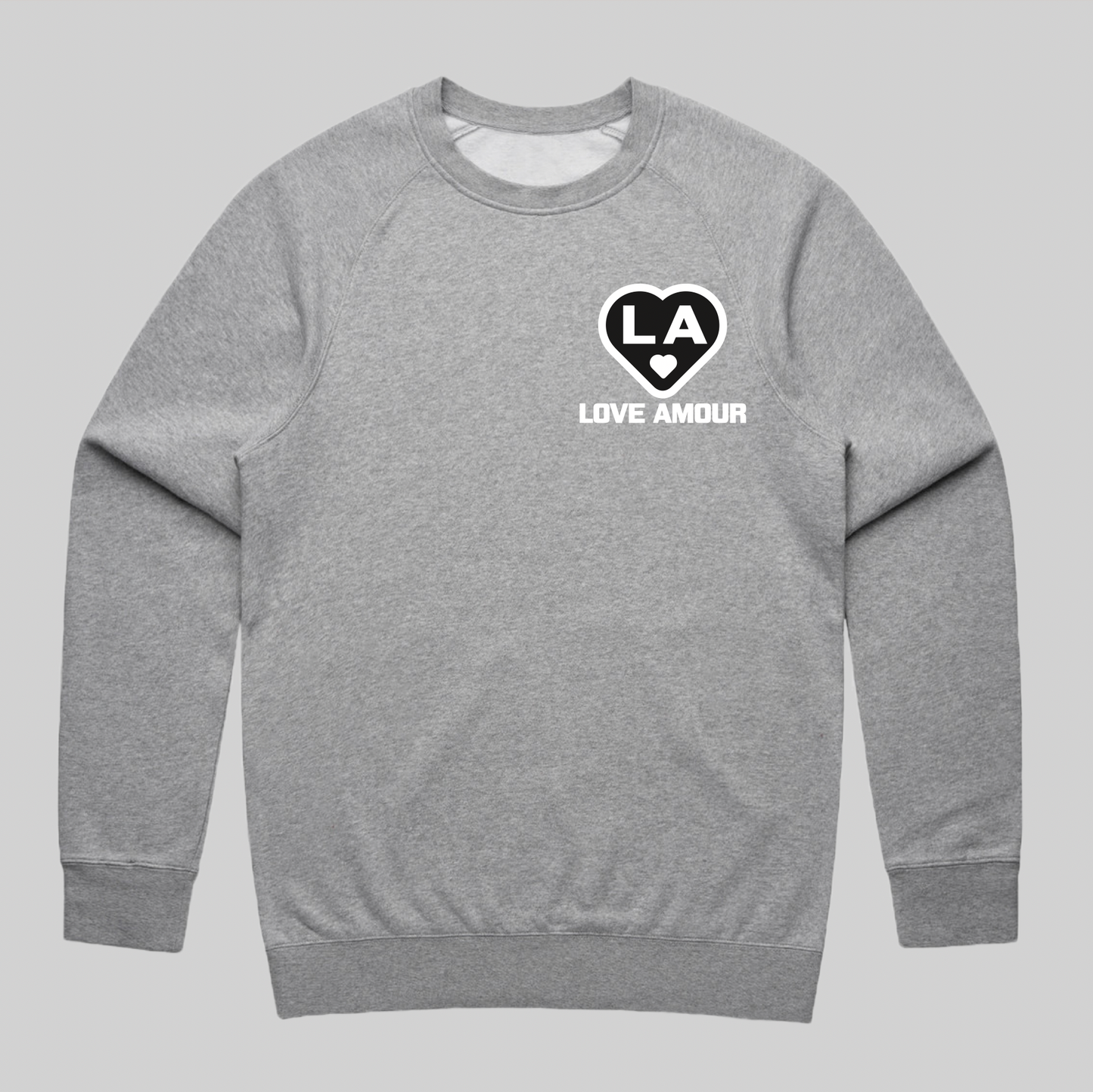 LA 🖤 LOVE AMOUR_ Athletic Heather Supply Crew