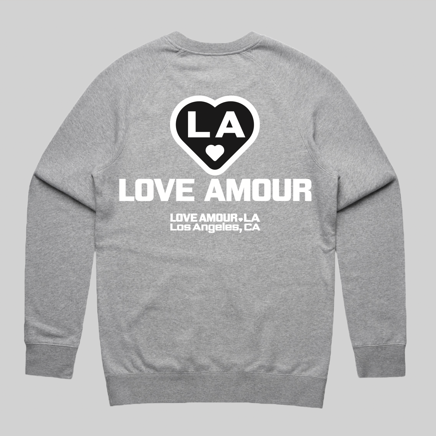 LA 🖤 LOVE AMOUR_ Athletic Heather Supply Crew