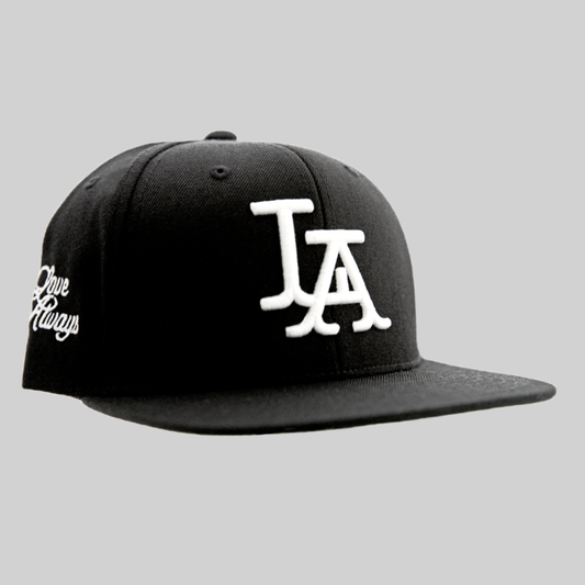 L A • Love Always_Black Snapback Cap