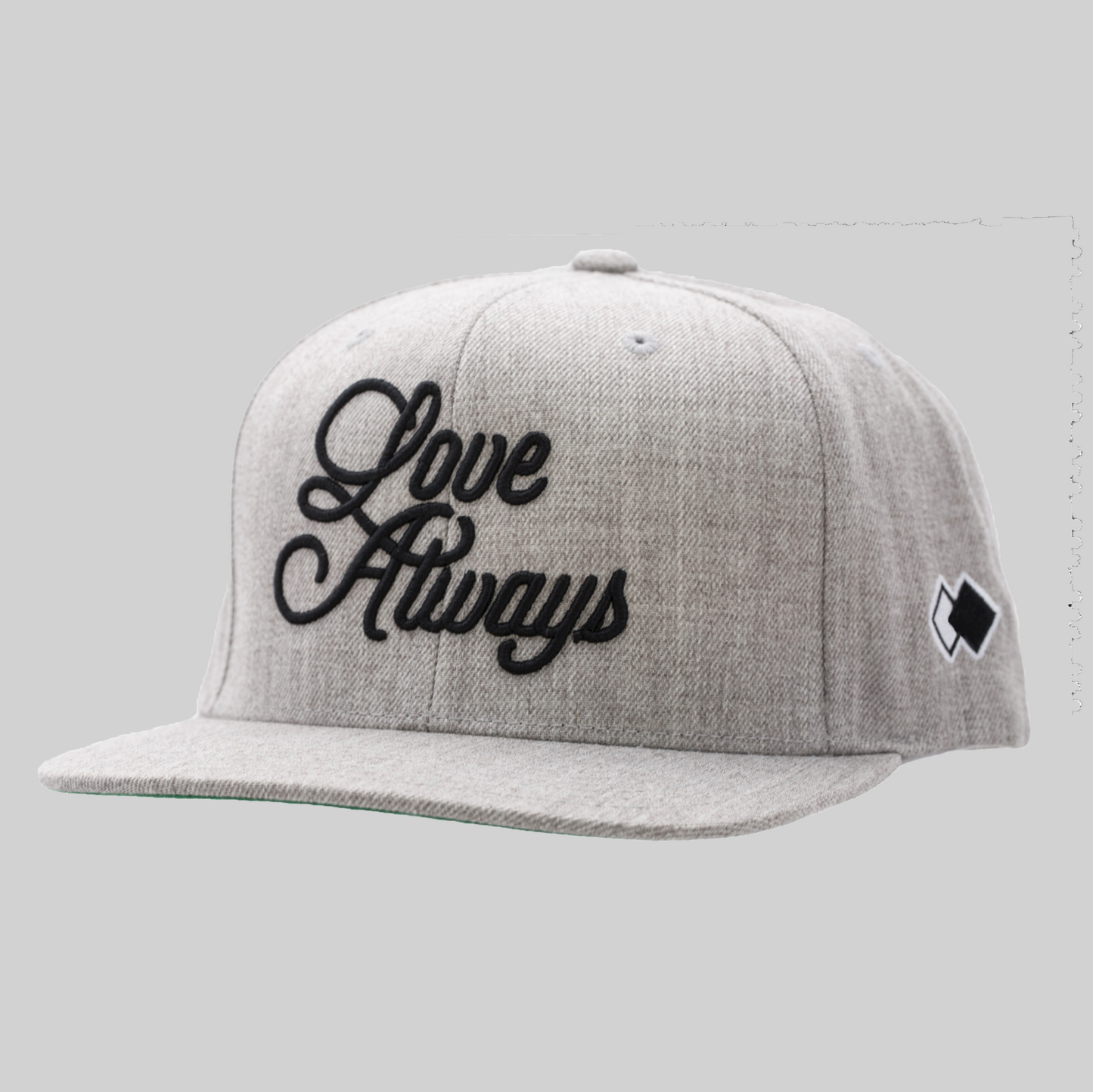 LOVE ALWAYS_Grey Snapback Cap