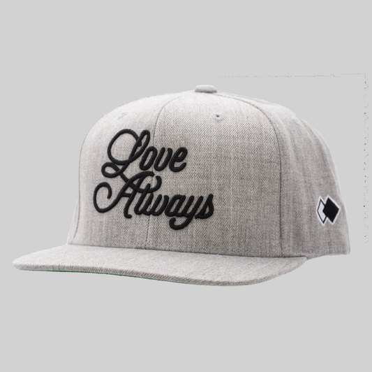 Love Always_Grey Snapback Cap