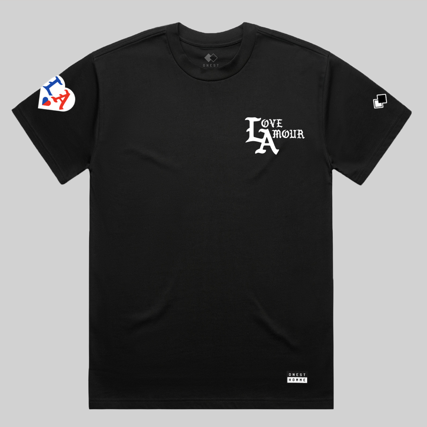 LOVE AMOUR • LA_Black Tee