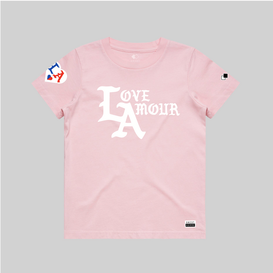 LA  • LOVE AMOUR_  Children Pink Tee