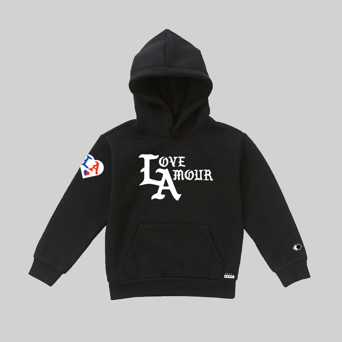 LA • LOVE AMOUR _ Children Black Hoodie