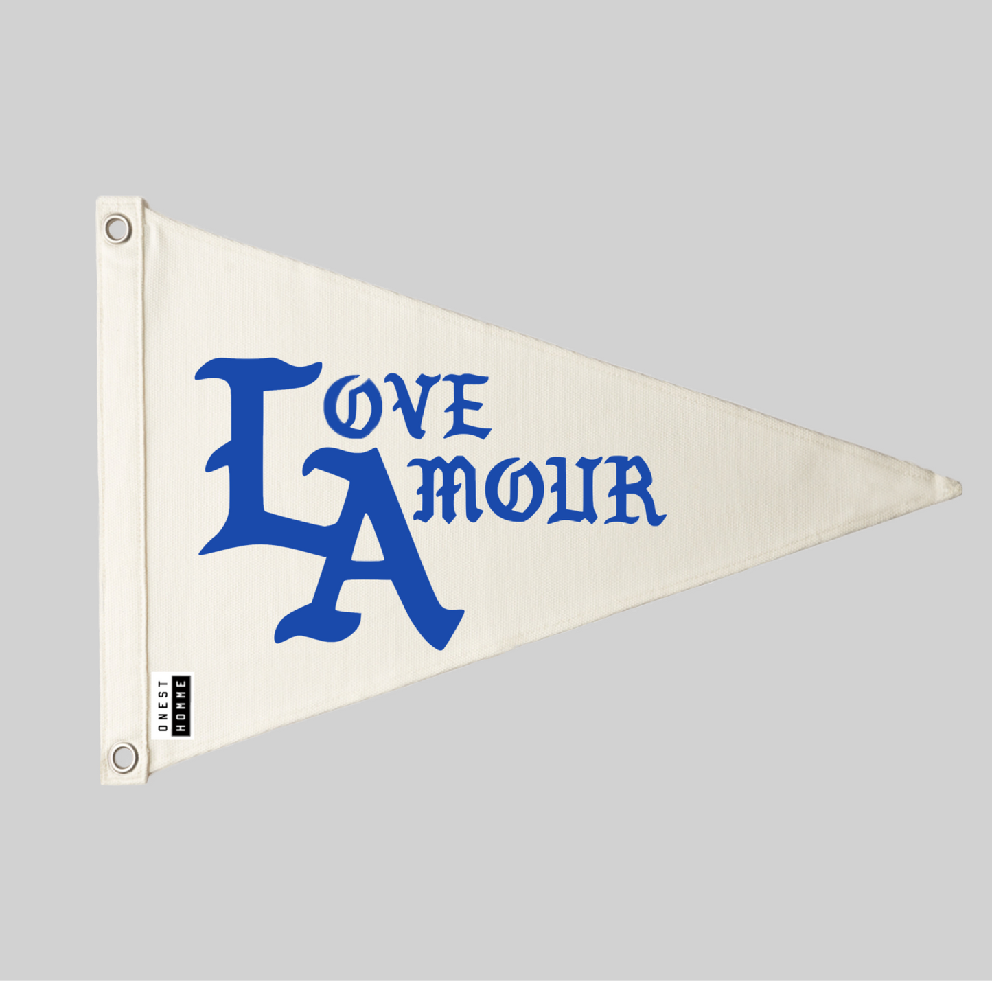LOVE AMOUR•LA_White Pennant Flag