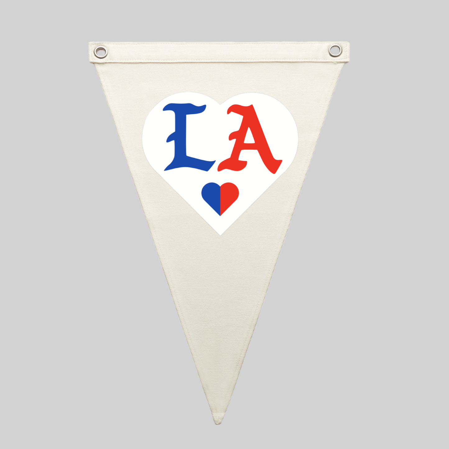 LOVE AMOUR•LA_White Pennant Flag