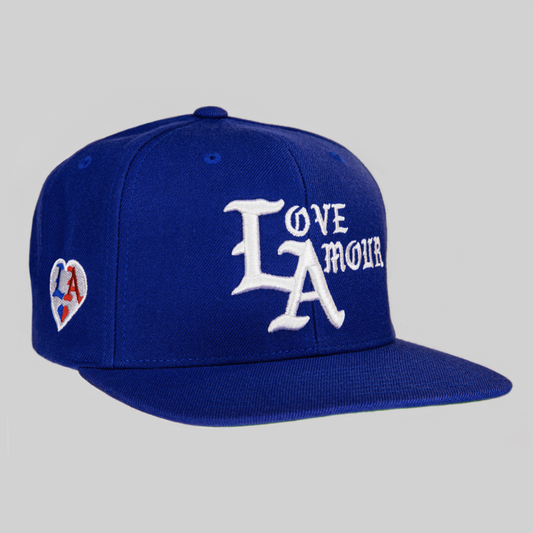 LOVE AMOUR • LA_Royal Blue Snapback Cap