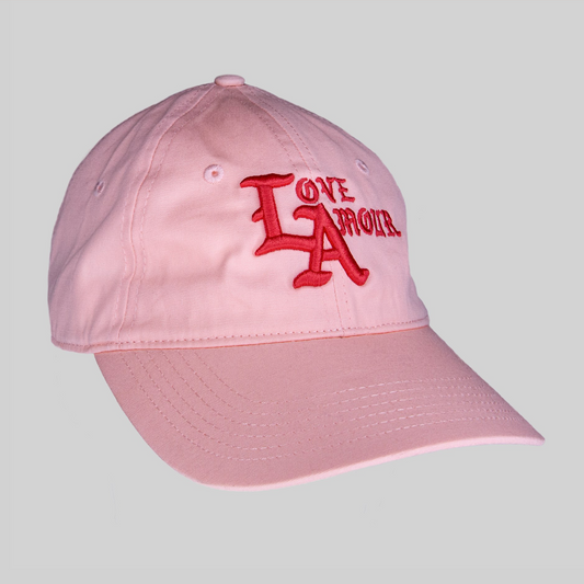LA • LOVE AMOUR _Pink Strapback Cap