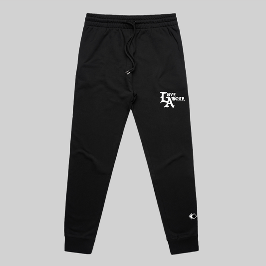 LOVE AMOUR • LA_Black French Terry Sweatpants