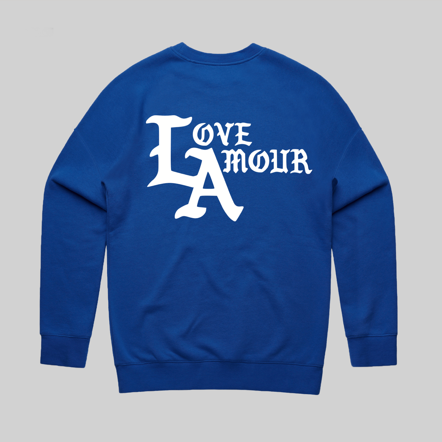 LOVE AMOUR • LA_Royal Blue Fleece Crew
